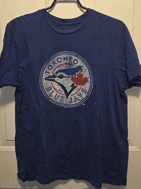 Genuine Merchandise Toronto Blue Jays Navy Graphic Tee with Red Accent